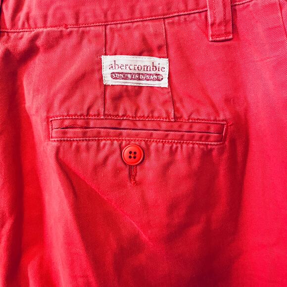 Abercrombie Shorts VTG 90s Coral Pink Sun Wind Sand Cotton Hi Rise Beach Mom 12 - Picture 3 of 5